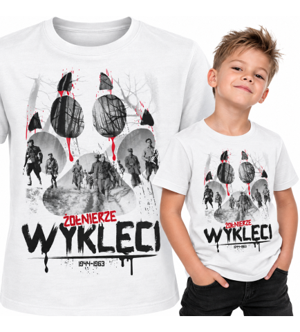 koszulka dziecięca  Patriotyczna ŻOŁNIERZE WYKLECI